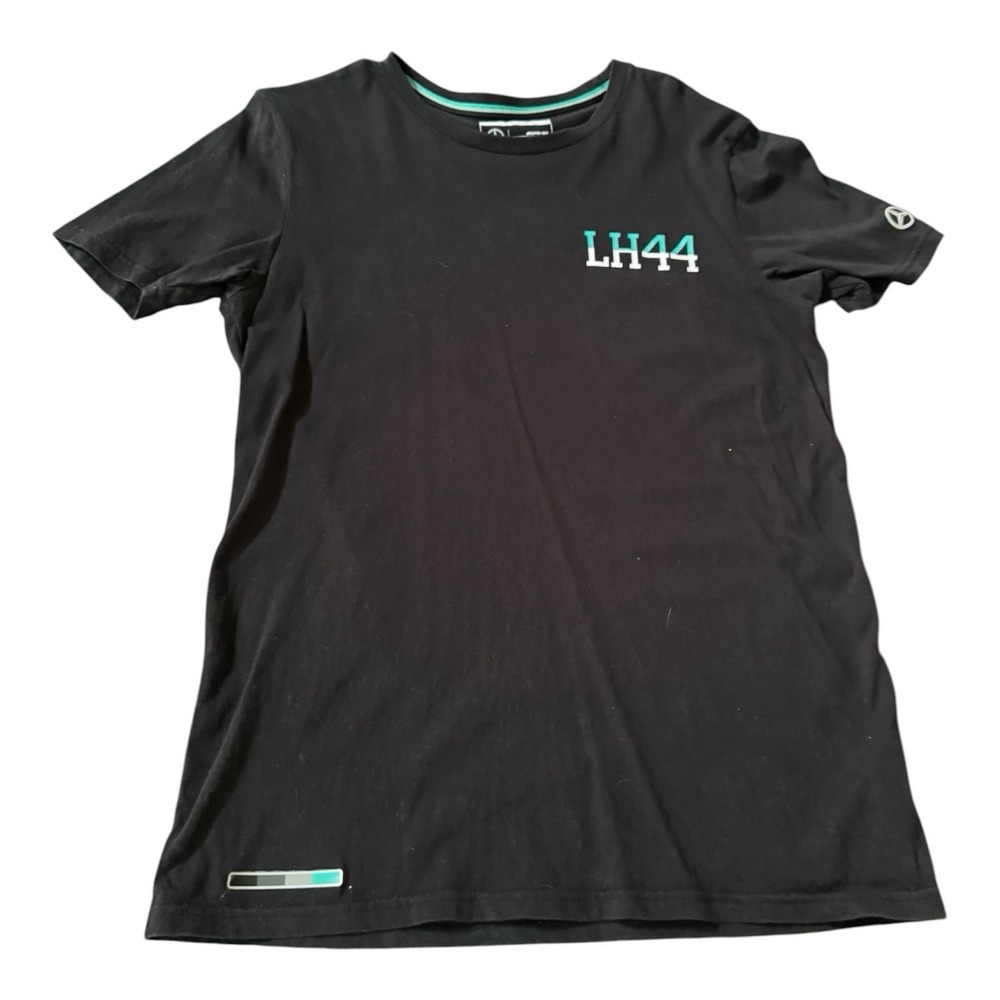 Mercedes AMG Petronas Lewis Hamilton LH44 T Shirt Black Adult Medium F1 Tee